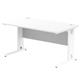 Impulse 1400/800 Rectangle White Cable Managed Leg Desk White