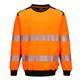 Portwest PW3 Hi Vis Sweatshirt 2XL Orange/Blk