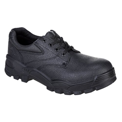 Portwest Steel Split Leather Low Shoe S1P SR 46 Blk