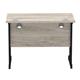 Impulse 1000 x 600mm Straight Desk Grey Oak Top Black Cantilever Leg