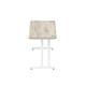 Impulse 1800 x 600mm Straight Desk Grey Oak Top White Cantilever Leg