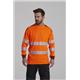 Portwest PW3 Hi Vis Cotton Comfort T-Shirt L/S L Orange/Blk