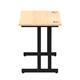 Impulse 1000 x 600mm Straight Desk Maple Top Black Cantilever Leg
