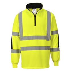 Portwest Xenon Hi Vis Rugby Shirt 4XL Yellow