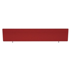 Impulse Plus Oblong 400/1800 Desktop Screen Rounded Corners Burgundy Fabric Light Grey Edges