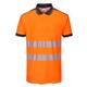 Portwest PW3 Hi Vis Cotton Comfort Polo Shirt S/S 3XL Orange/Blk