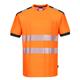 Portwest PW3 Hi Vis Cotton Comfort T-Shirt S/S 3XL Orange/Gry