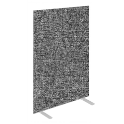 Impulse Plus Oblong 1500/600 Floor Free Standing Screen Lead Fabric Light Grey Edges