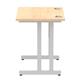 Impulse 800/600 Rectangle Silver Cantilever Leg Desk Maple Ref MI002899