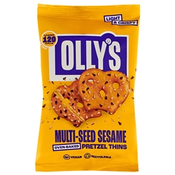 OLLY'S PRETZEL THINS - MULTI-SEED SESAME - 10X35G