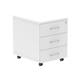 Impulse Mobile Pedestal 3 Drawer White