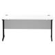Impulse 1600 x 600mm Straight Desk White Top Black Cantilever Leg