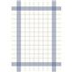 Dunisoft Towel Napkin Blue Check 38x54cm (250 Pack)