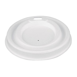 Fiesta Compostable Bagasse Coffee Cup Lids 225ml / 8oz (1000 Pack)