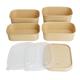 Fiesta Recyclable PP Lids for Rectangular Containers (300 Pack)