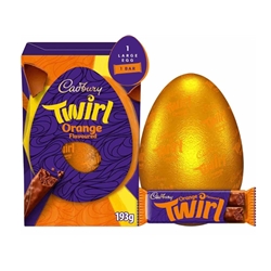 Cadbury Orange Twirl Chocolate Easter Egg L 193g
