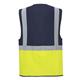 C276 - Paris Hi-Vis Contrast Executive Vest Yellow/Navy - Large