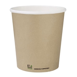 Fiesta Compostable Coffee Cups Single Wall 8oz (50 Pack)