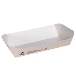 Notpla 8"x5" Rectangular Trays - White (400 Pack)