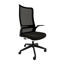 Trek Mesh Back Chair - Black