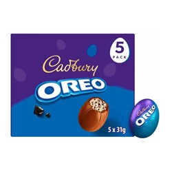 Cadbury Oreo Egg Filled Milk Chocolate Egg 155g 5 Pack