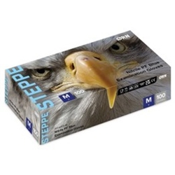 Steppe Classic Blue Nitrile Gloves Box 100 Small (Case of 10)