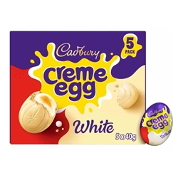 Cadbury White Creme Egg Filled Egg 200g 5 Pack