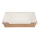 Colpac Fuzione Recyclable Paperboard Food Trays With Lid 1000ml / 35oz