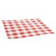 Fiesta Compostable Red Gingham Greaseproof Sheets 250x250mm (200 Pack)