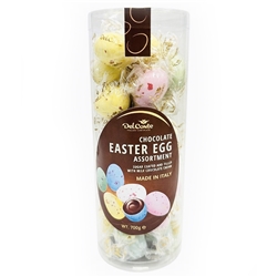 DelConte Milk Chocolate Easter Egg Assortment Individually Wrapped Smooth 700g
