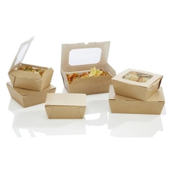 Huhtamaki Taste Medium Food to Go Box with window (270 Pack)