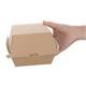 Fiesta Compostable Kraft Burger Boxes Large 112mm (150 Pack)