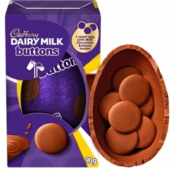 Cadbury Dairy Milk Chocolate Buttons Easter Egg 90g
