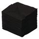 Swantex Cocktail Napkin Black 25x25cm 2ply 1/4 Fold (8 Pack)