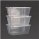 Fiesta Recyclable Plastic Microwavable Containers with Lid Large 1000ml (250 Pack)