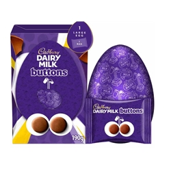 Cadbury Buttons Chocolate Egg L 190g