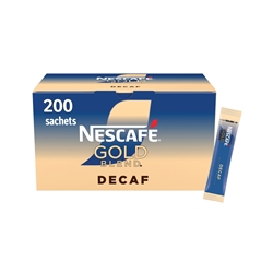 Nescafe Gold Blend Decaffeinated One Cup Coffee Sachets (Pack of 200) 12340522