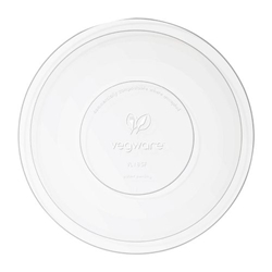 Vegware 185-Series Compostable Bon Appetit Wide Bowl PLA Flat Lid (300 Pack)