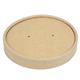 Colpac Recyclable Kraft Microwavable Soup Cup Lids 450ml (500 pack)