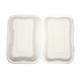 Vegware Compostable Bagasse Clamshell Hinged Meal Boxes 228mm