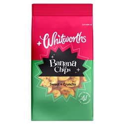 Whitworths Snacking Banana Chips, 140g