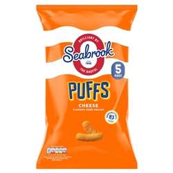 Seabrook Cheese Puffs (Pack of 5 x 16g)