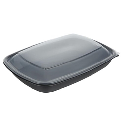 Fastpac Large Rectangular Food Container Lids 1350ml / 48oz (150 pack)