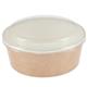 Colpac Recyclable Kraft Salad Pots With Lid Large 1300ml (150 pack)