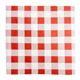 Fiesta Compostable Red Gingham Greaseproof Sheets 250x250mm (200 Pack)