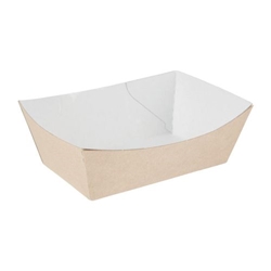 Colpac Compostable Kraft Food Trays Small 124mm (500 pack)