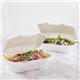 Vegware Compostable Bagasse Clamshell Hinged Meal Boxes 228mm