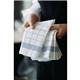 Dunisoft Towel Napkin Blue Check 38x54cm (250 Pack)