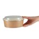 Colpac Recyclable Kraft Salad Pots With Lid Large 1300ml (150 pack)