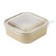 Fiesta Recyclable PET lid for Square Container Bases (300 Pack)
